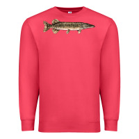 Cardinal Northern Pike Fish Illustrations Premium Sweatshirt - LillyAllenDesigns