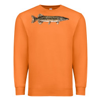 Carrot Northern Pike Fish Illustrations Premium Sweatshirt - LillyAllenDesigns