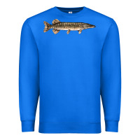 True Royal Northern Pike Fish Illustrations Premium Sweatshirt - LillyAllenDesigns