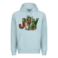 Blue Mist joy christmas with cross bbs Premium Hoodie - BundleAndBundleShop
