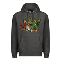 Charcoal Heather joy christmas with cross bbs Premium Hoodie - BundleAndBundleShop