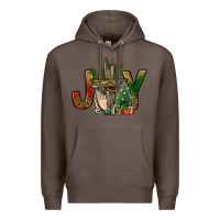 Coffee joy christmas with cross bbs Premium Hoodie - BundleAndBundleShop