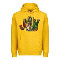 Lemon joy christmas with cross bbs Premium Hoodie - BundleAndBundleShop