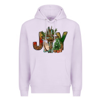 Lilac joy christmas with cross bbs Premium Hoodie - BundleAndBundleShop