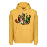 Mustard joy christmas with cross bbs Premium Hoodie - BundleAndBundleShop