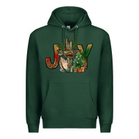 Sports Green joy christmas with cross bbs Premium Hoodie - BundleAndBundleShop