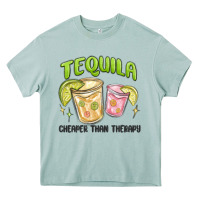 Tequila Cheaper Than Therapy Heavy Core Tee | Teevron