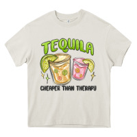 Cream tequila cheaper than therapy Heavy Core Tee - MaliasSmallBusiness