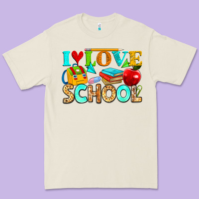 I Love School Premium Tee Designed By Nancycooperartshop