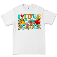 White i love school Premium Tee - NancyCooperArtShop