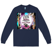 Navy i'm sorry if you find my resting bitchface intimid Long Sleeve Tee - TumblerDesignByShophia