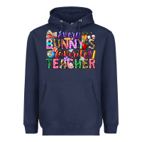 Navy Every Bunny Favorite Teacher Easter Heavyweight Hoodie - CowhideDigitalArt