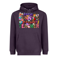 Plum Every Bunny Favorite Teacher Easter Heavyweight Hoodie - CowhideDigitalArt