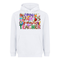 White Every Bunny Favorite Teacher Easter Heavyweight Hoodie - CowhideDigitalArt