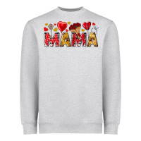 Heather Grey Valentine's Day Mama Mother's Day Heavyweight Sweatshirt - HowdyJamesFarm