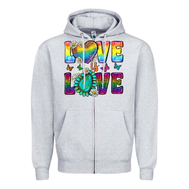Western Love Lgbtq Tumbler Zipper Hoodie by BundleAndBundleShop | Teevron
