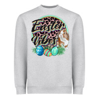 Heather Grey Easter vibes Easter Day Heavyweight Sweatshirt - CowGirlArtShop