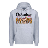 Heather Grey western chihuahua mom Premium Hoodie - RanaPortraitStore