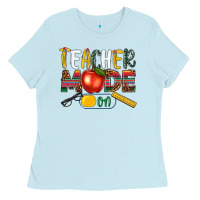 Baby Blue teacher mode on Ladies Tee - NancyCooperArtShop