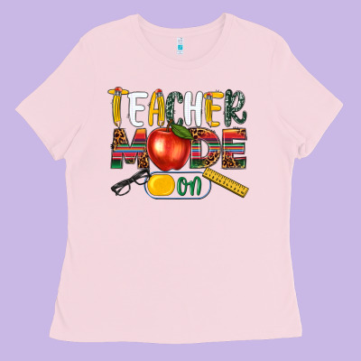 Teacher Mode On Ladies Tee Designed By Nancycooperartshop