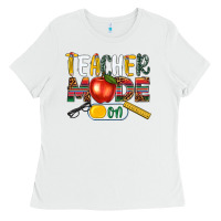 White teacher mode on Ladies Tee - NancyCooperArtShop