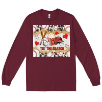 Burgundy tis' the season with cowhide tumbler tbs Long Sleeve Tee - TumblerDesignByShophia