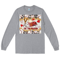 Heather Grey tis' the season with cowhide tumbler tbs Long Sleeve Tee - TumblerDesignByShophia