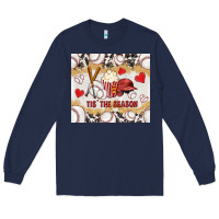 Navy tis' the season with cowhide tumbler tbs Long Sleeve Tee - TumblerDesignByShophia