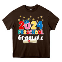 Chocolate Brown 2024 preschool graduate Heavy Core Tee - JahusDesignShop