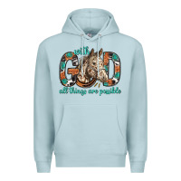With God All Things Are Possible With Horse Bbs Premium Hoodie | Teevron