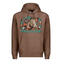 Chestnut with god all things are possible with horse bbs Premium Hoodie - BundleAndBundleShop