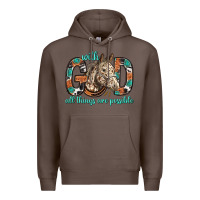 Coffee with god all things are possible with horse bbs Premium Hoodie - BundleAndBundleShop