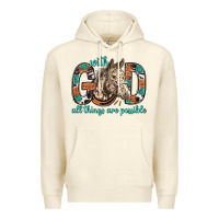 Sandshell with god all things are possible with horse bbs Premium Hoodie - BundleAndBundleShop