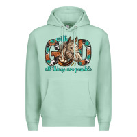 Seafoam with god all things are possible with horse bbs Premium Hoodie - BundleAndBundleShop