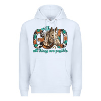 White with god all things are possible with horse bbs Premium Hoodie - BundleAndBundleShop
