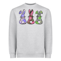 Heather Grey Easter bunnies Heavyweight Sweatshirt - CowGirlArtShop