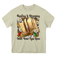 Mossy reading is dreaming with your eyes open Heavy Core Tee - NancyCooperArtShop