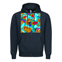 Navy Pride lgbtq ice cream and sunflowers seamless Zipper Hoodie - BundleAndBundleShop