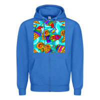 True Royal Pride lgbtq ice cream and sunflowers seamless Zipper Hoodie - BundleAndBundleShop