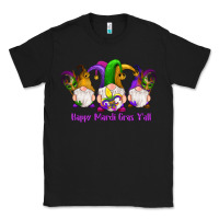 Black happy mardi gras y'all gnomes Classic Tee - RanaPortraitStore