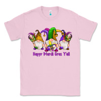 Bubblegum Pink happy mardi gras y'all gnomes Classic Tee - RanaPortraitStore