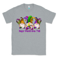 Heather Grey happy mardi gras y'all gnomes Classic Tee - RanaPortraitStore