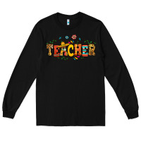 Black spanish teacher Long Sleeve Tee - RanaPortraitStore