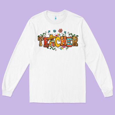 Spanish Teacher Long Sleeve Tee Designed By Ranaportraitstore