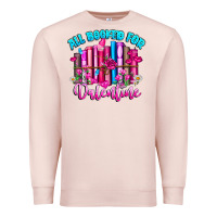 Pale Pink All Booked For Valentines Premium Sweatshirt - CowhideDigitalArt