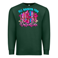 Sports Green All Booked For Valentines Premium Sweatshirt - CowhideDigitalArt