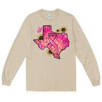 Mushroom Texas map Cancer Long Sleeve Tee - HowdyJamesFarm
