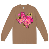 Toasted Coconut Texas map Cancer Long Sleeve Tee - HowdyJamesFarm
