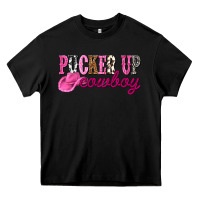 Black pucker up cowboy Heavy Core Tee - NancyCooperArtShop
