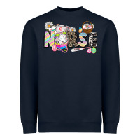 Navy Easter Nurse  Easter Day Heavyweight Sweatshirt - CowGirlArtShop